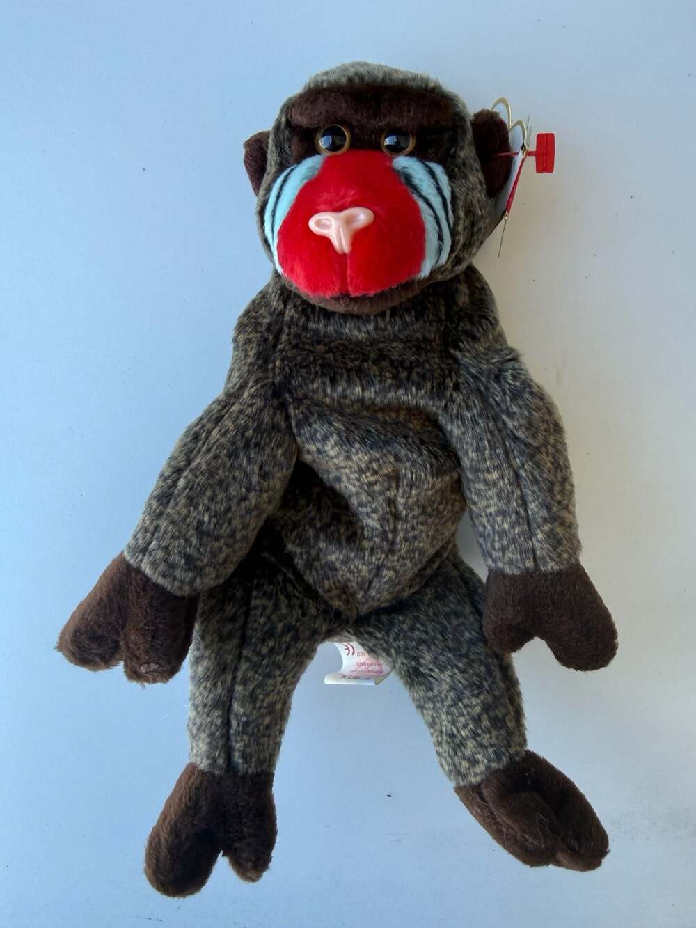 Ty Beanie Baby Retired "Cheeks" the Baboon 1999 Rare!